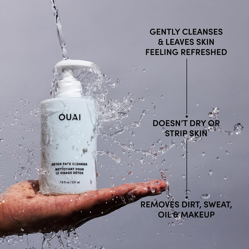 OUAI pump and label detail emphasizing controlled dispensing benefit
