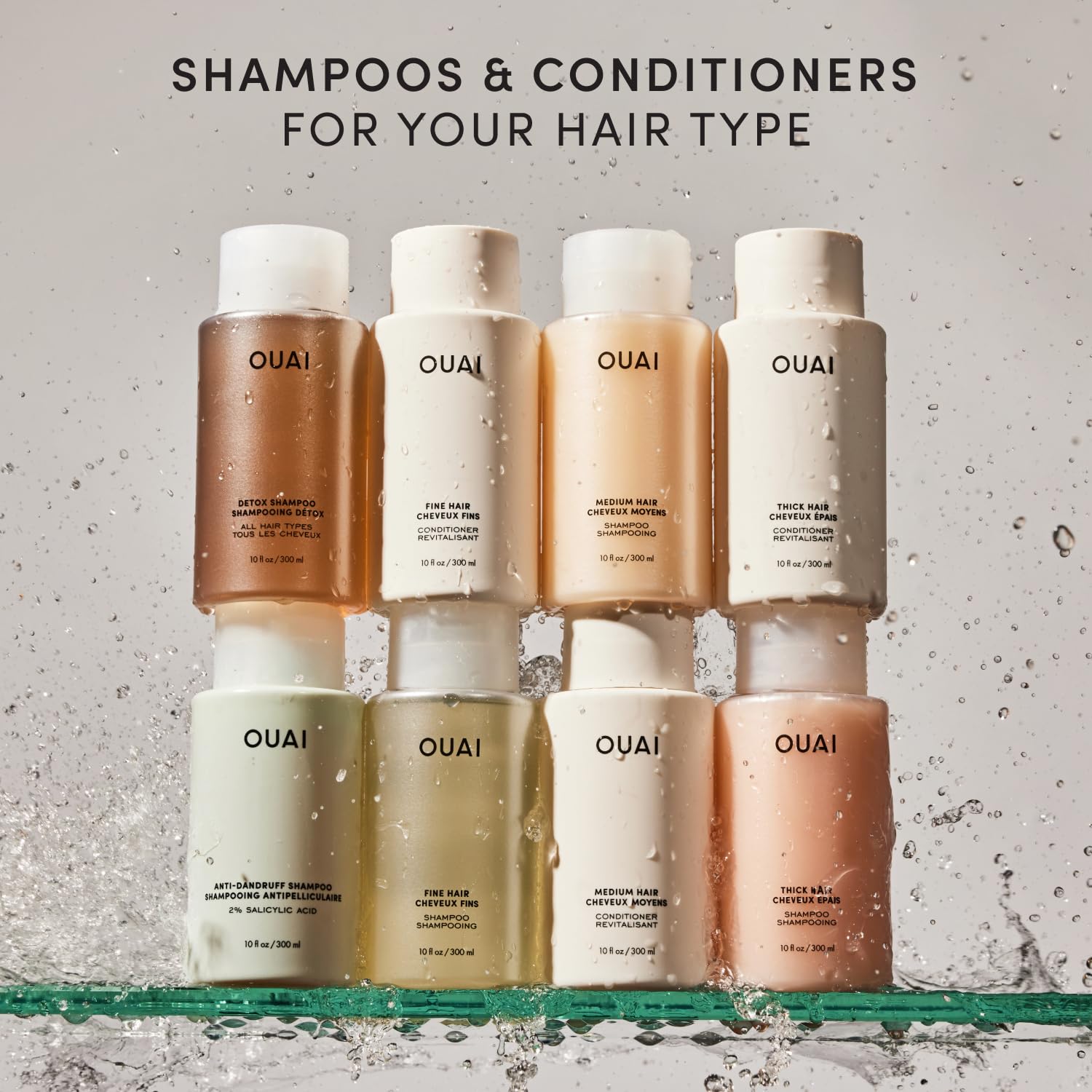 OUAI styled hair after use showing volume and bounce improvement