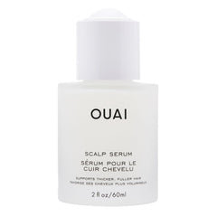 OUAI scalp serum front bottle showing sleek label and 2 fl oz size