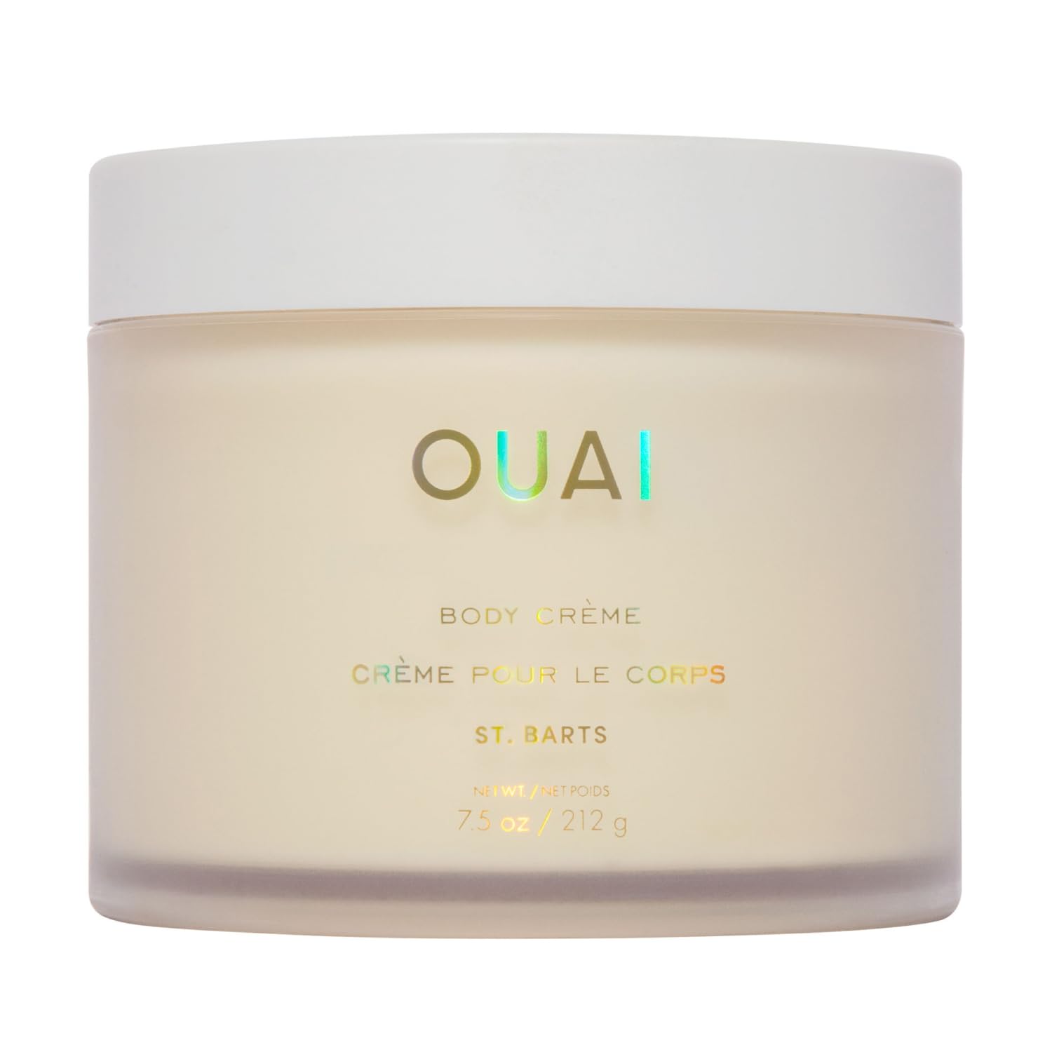 OUAI jar front view showing packaging and brand benefit of easy identification