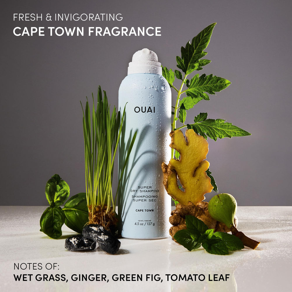 OUAI applied to dark hair showing no visible residue and refreshed roots