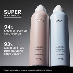 OUAI travel-size alongside toiletries for convenient on-the-go freshness