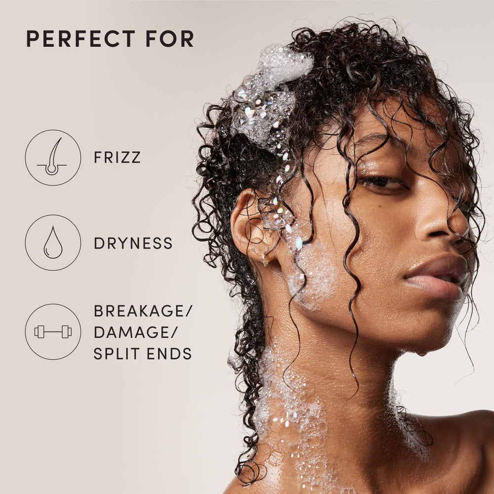 OUAI thick shampoo marshmallow root avocado oil keratin ingredient mix