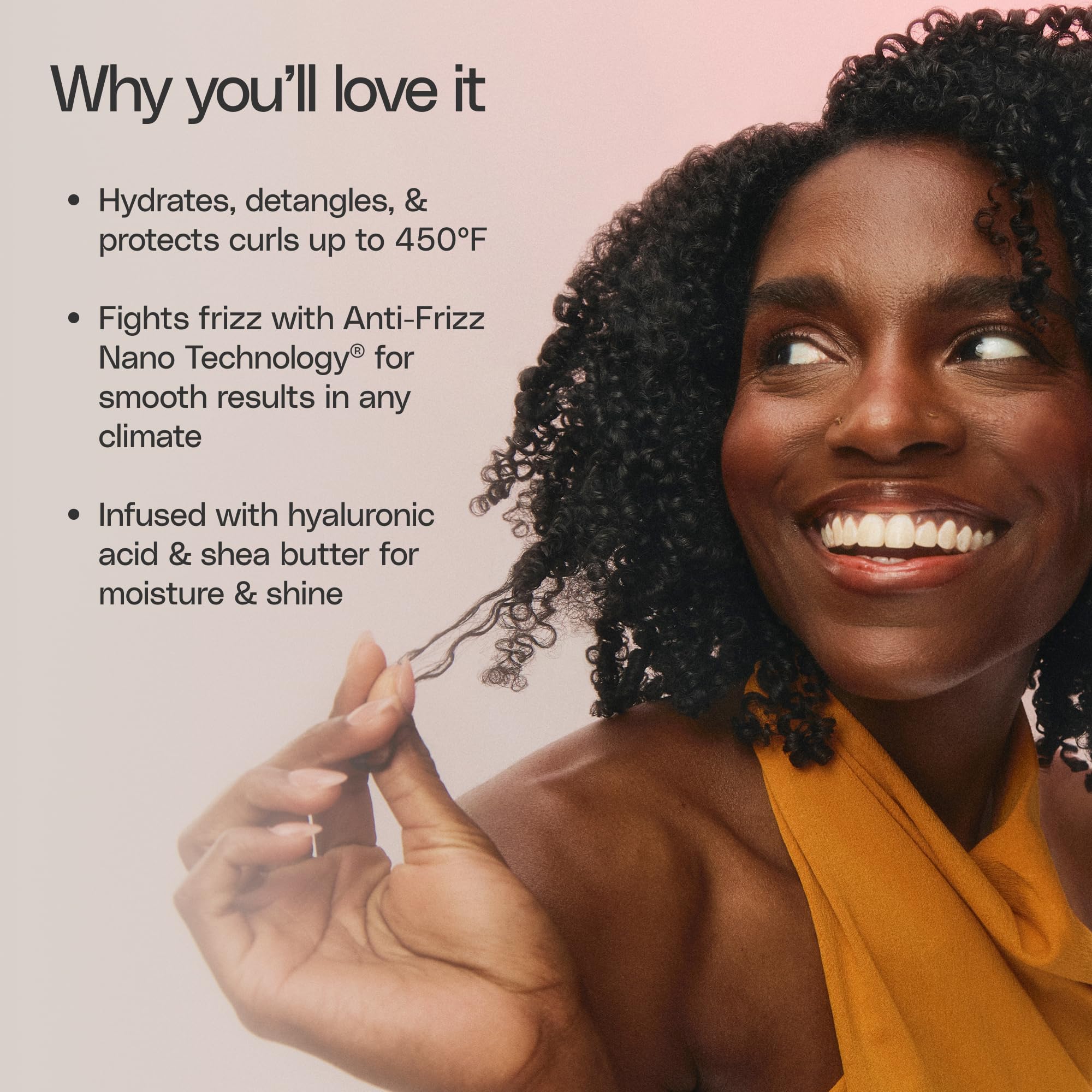 Ouidad bottle next to curl cream and gel showing routine compatibility benefits