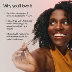 Ouidad bottle next to curl cream and gel showing routine compatibility benefits
