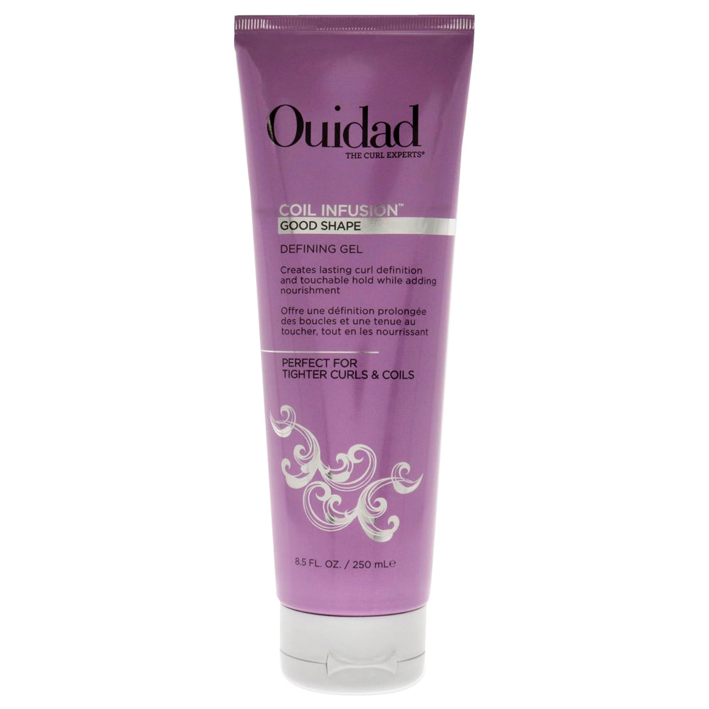 Ouidad front packaging showing jar and label with benefit of defined coils
