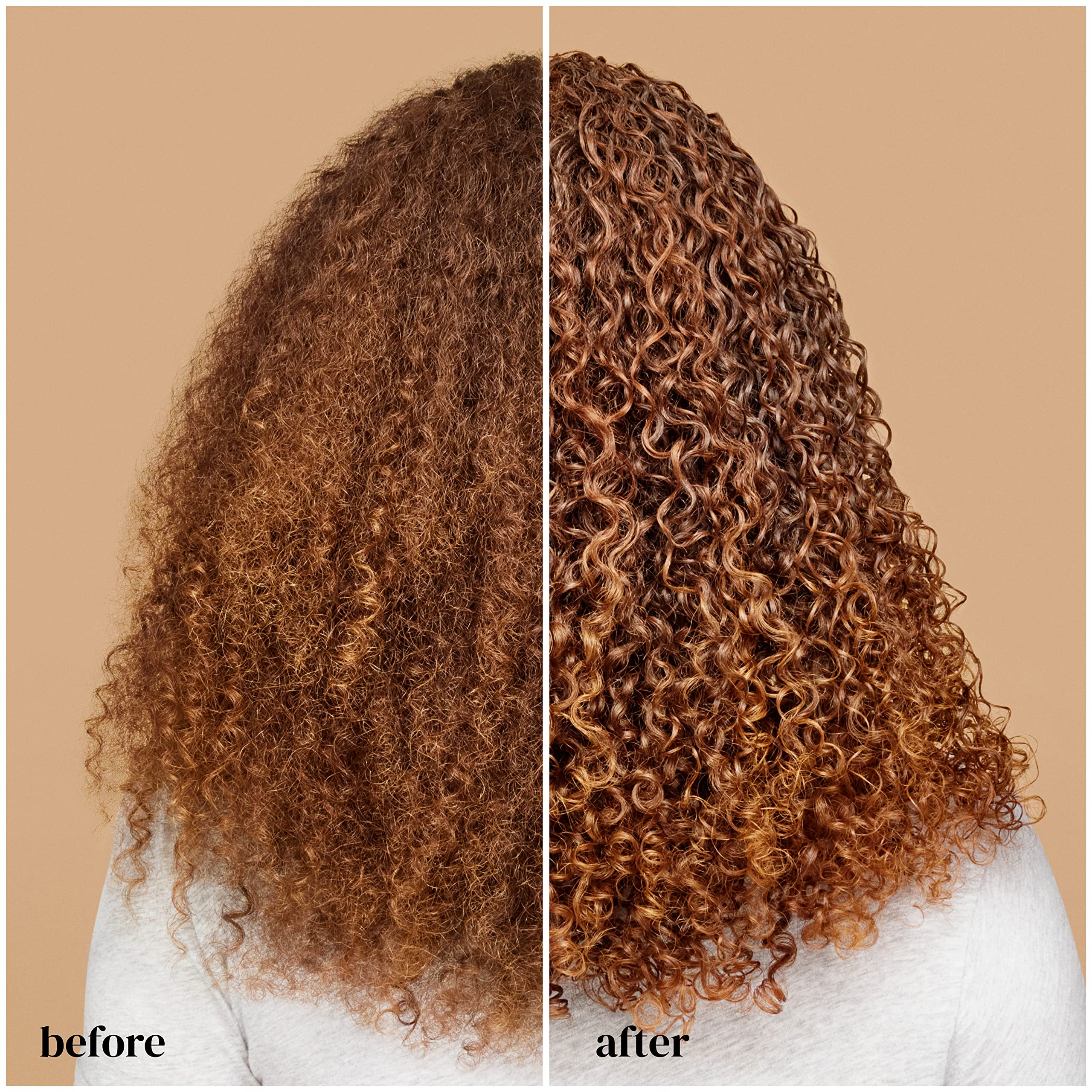 Ouidad curl definition before and after showing stronger hold and shine