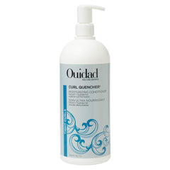 Ouidad front bottle showing product and benefit of hydrated curls