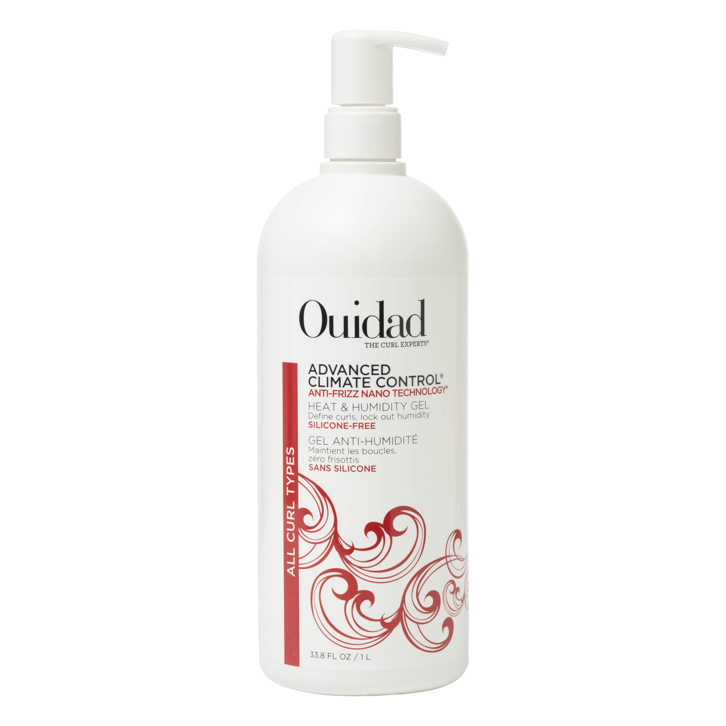 Ouidad front jar showing product and brand for reliable curl styling