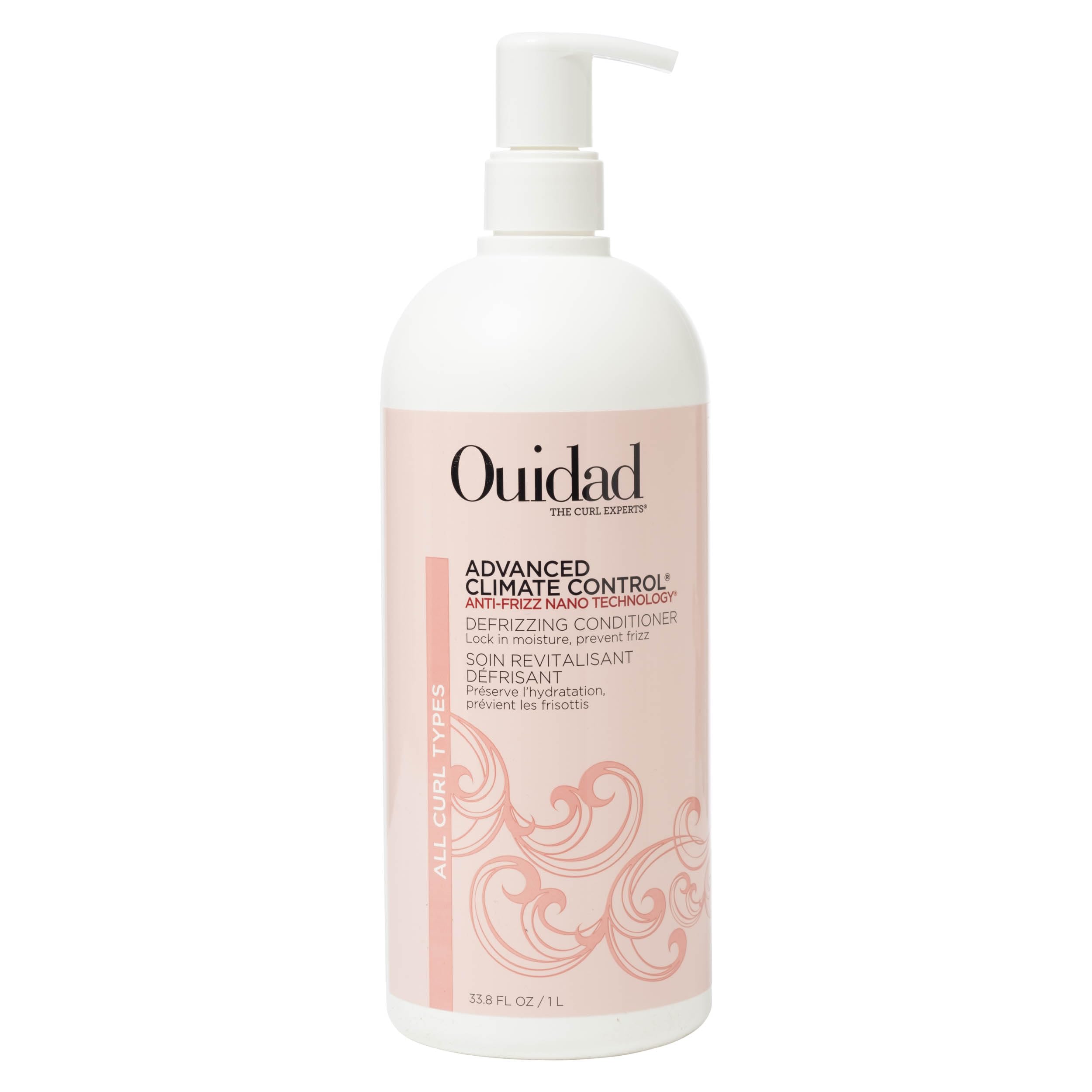Ouidad bottle front packaging showing product and benefits