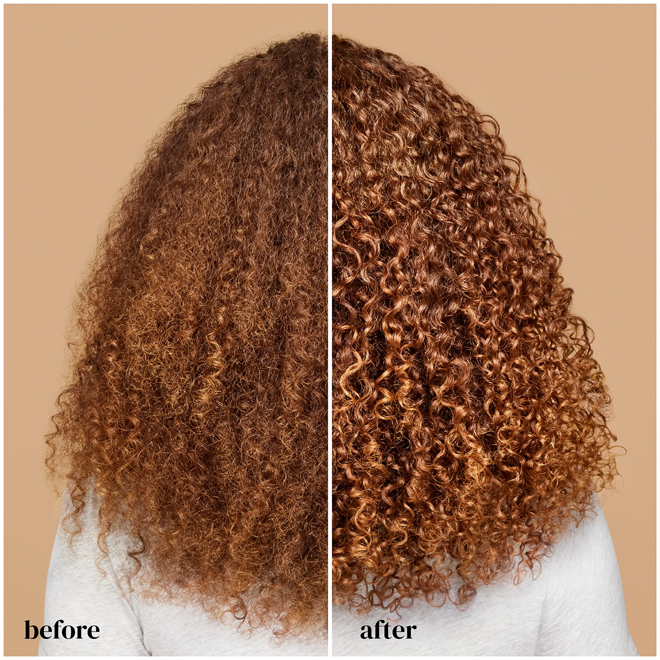 Stylist applying Ouidad gel to curly hair for definition and hold