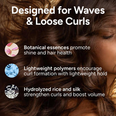 Ouidad in shower application showing product rinsing and gentle cleansing benefit