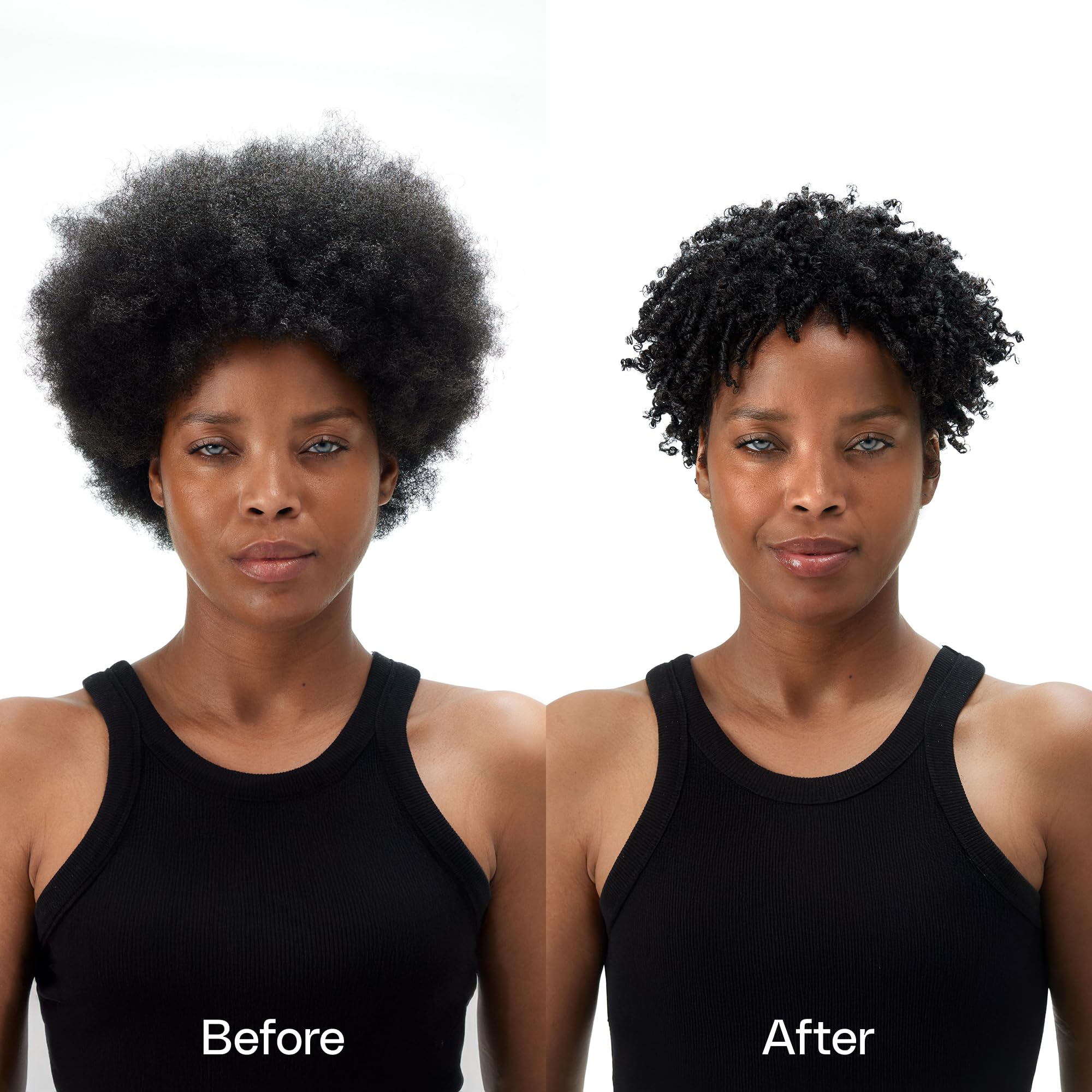 Ouidad moisture lock applied to wet curls demonstrating quick detangling and hydration benefit
