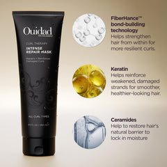 Ouidad open jar showing cushiony consistency for even application
