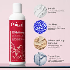 Ouidad gel texture closeup showing smooth, lightweight gel for non‑crunch hold