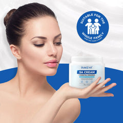 OUKEYA used on feet demonstrating softened skin and improved texture