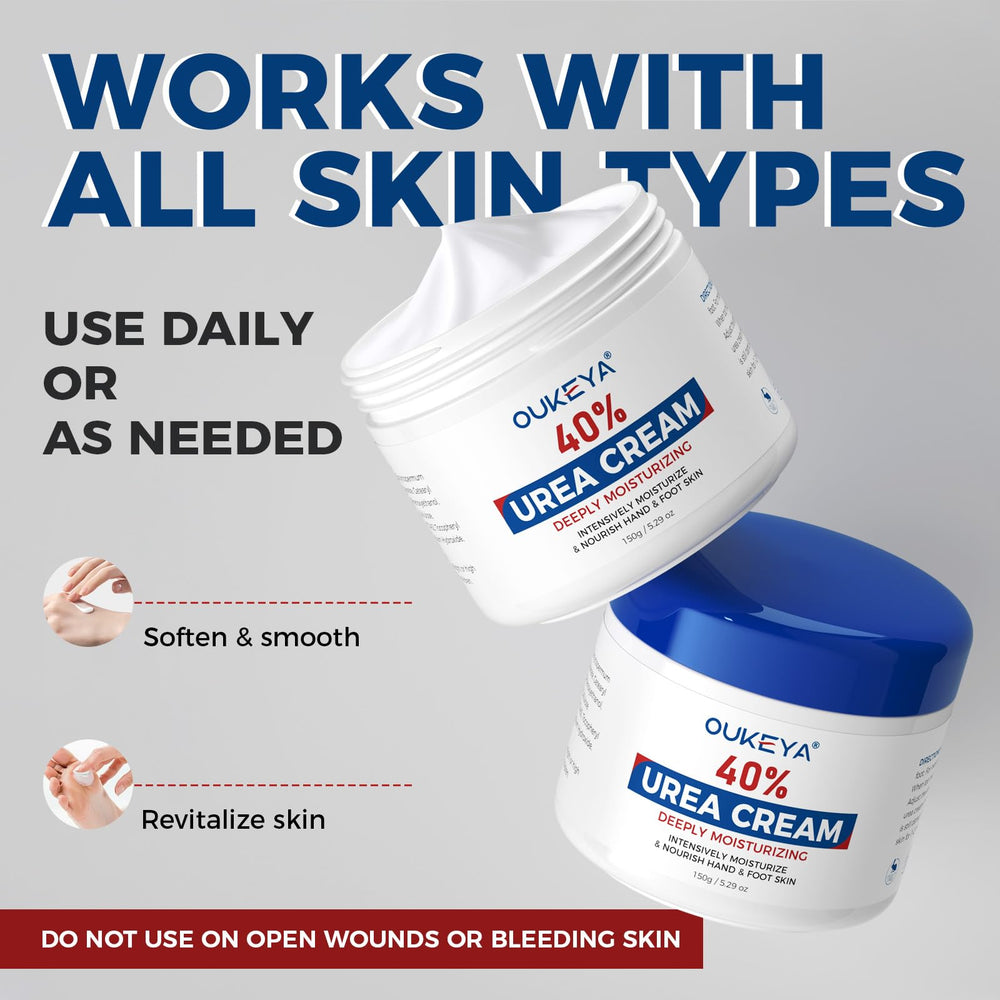 Applying OUKEYA to elbow and knee showing versatile use on multiple rough areas benefit