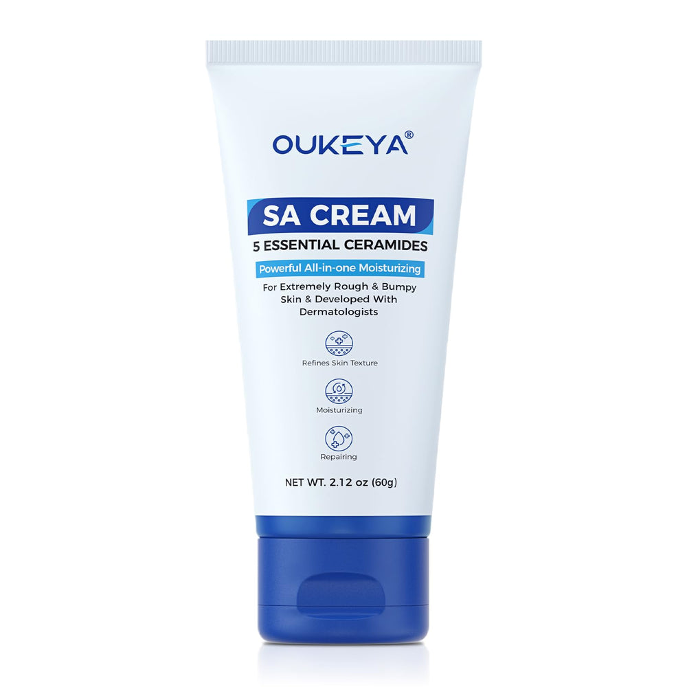 OUKEYA compact 2.1 oz in travel pouch illustrating portability and on-the-go care