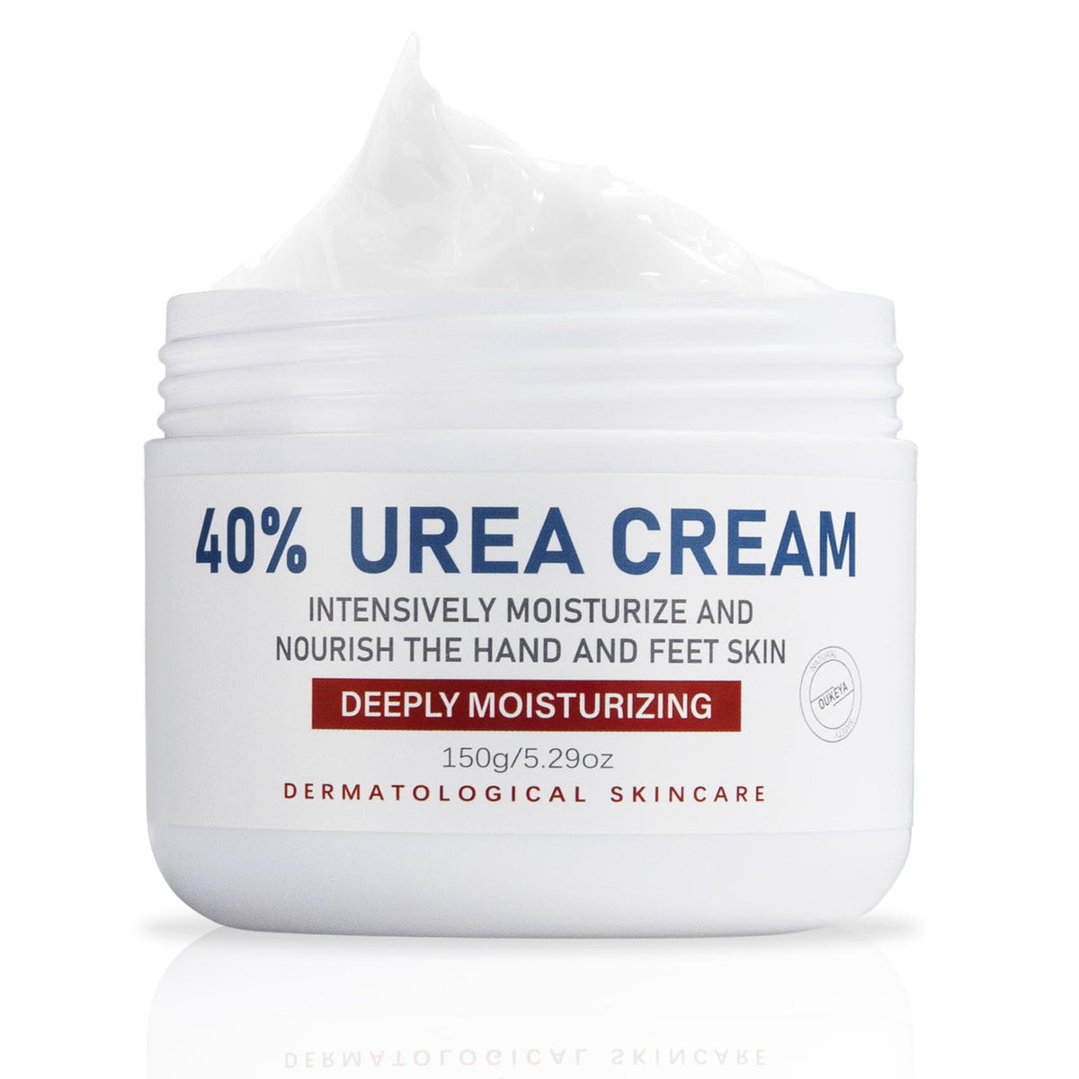OUKEYA tube front view shows product and fast moisturizing benefits