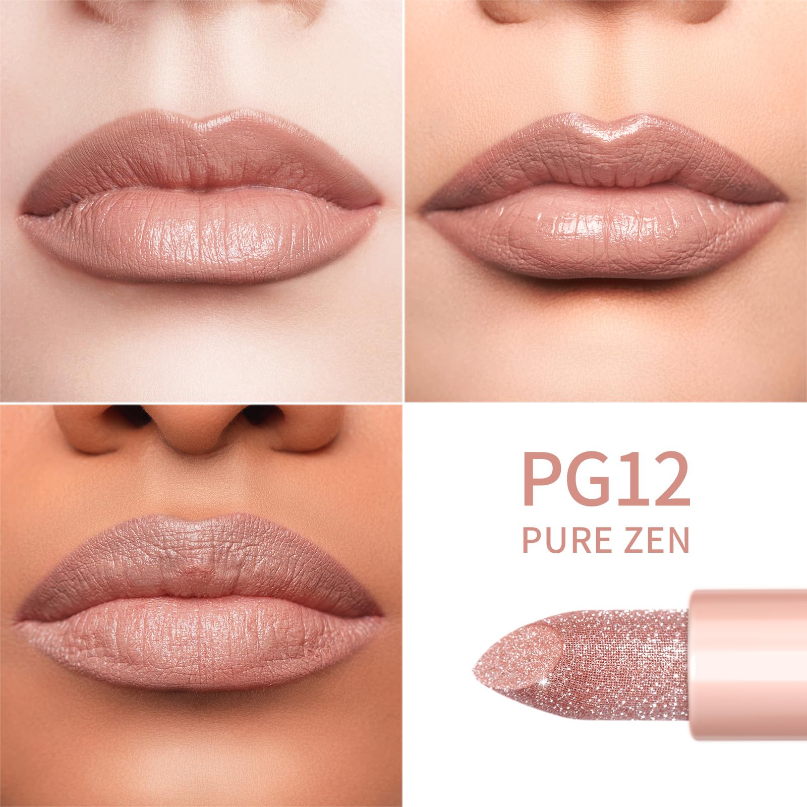 Oulac application on lips demonstrating buildable coverage and shine