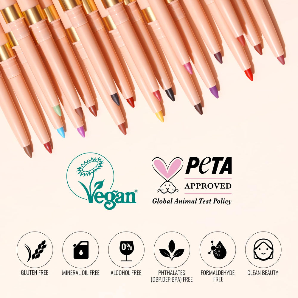 Oulac applied on lips in Dried Rose showing long-lasting matte definition