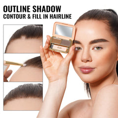 Oulac built-in mirror reflection aiding accurate on-the-go application