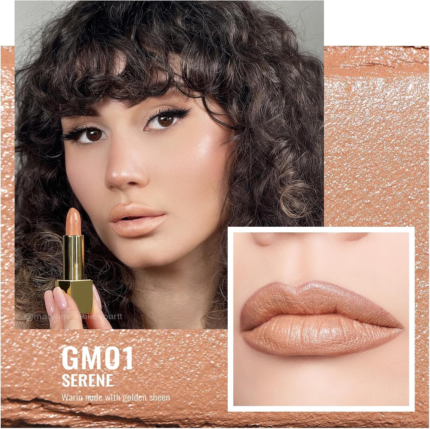 Oulac close-up of lipstick bullet texture highlighting creamy glide
