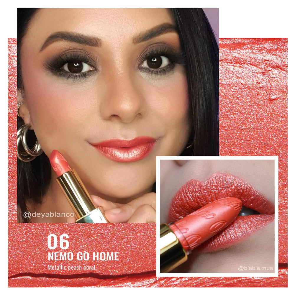Oulac lipstick bullet close-up showing creamy hydrating texture