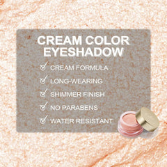 Oulac cream eyeshadow application with finger showing ease benefit: effortless blending