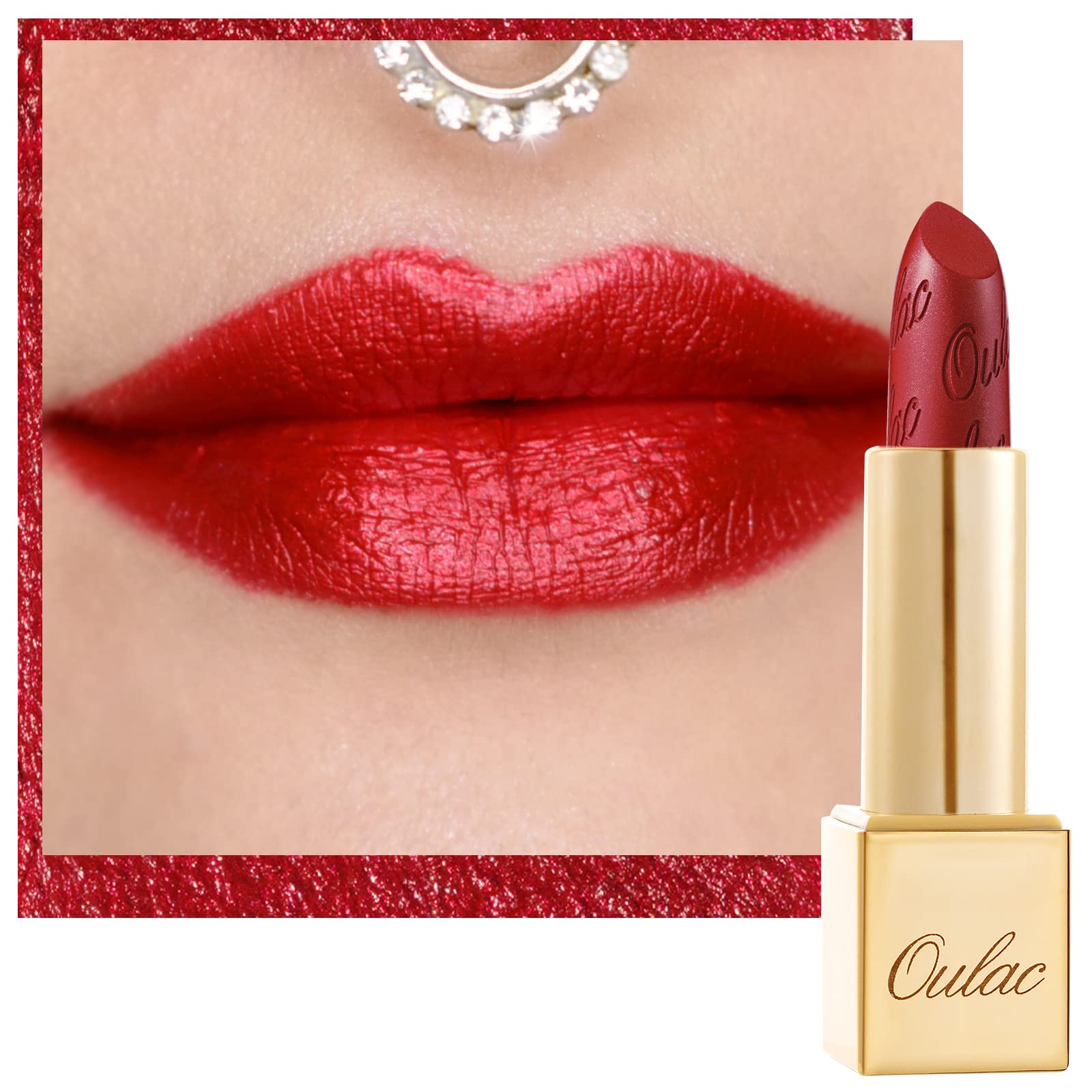 Oulac front packaging Cherry Bomb showing festive tube and gift appeal