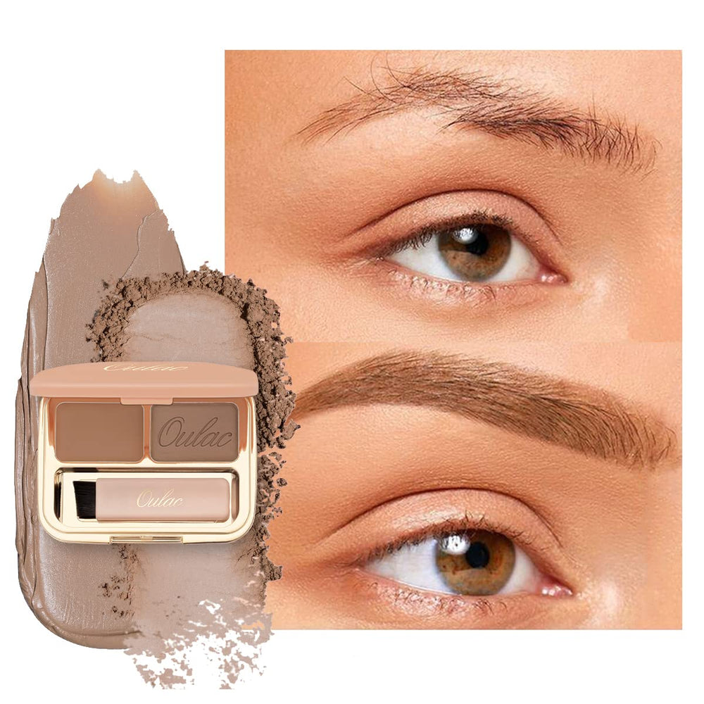 Oulac front packaging in Golden Blonde showing compact and benefits