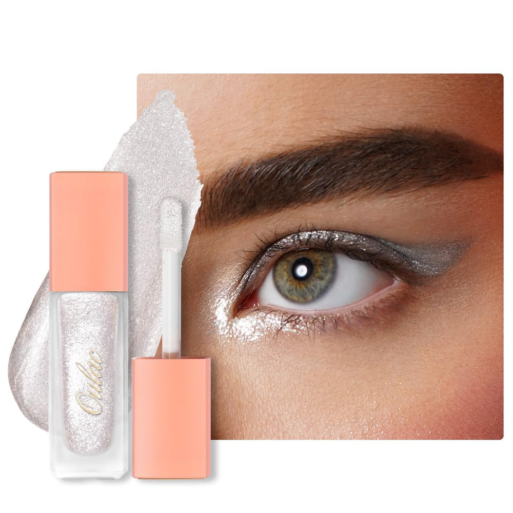 Oulac front packaging showing white glitter and brand shine benefit