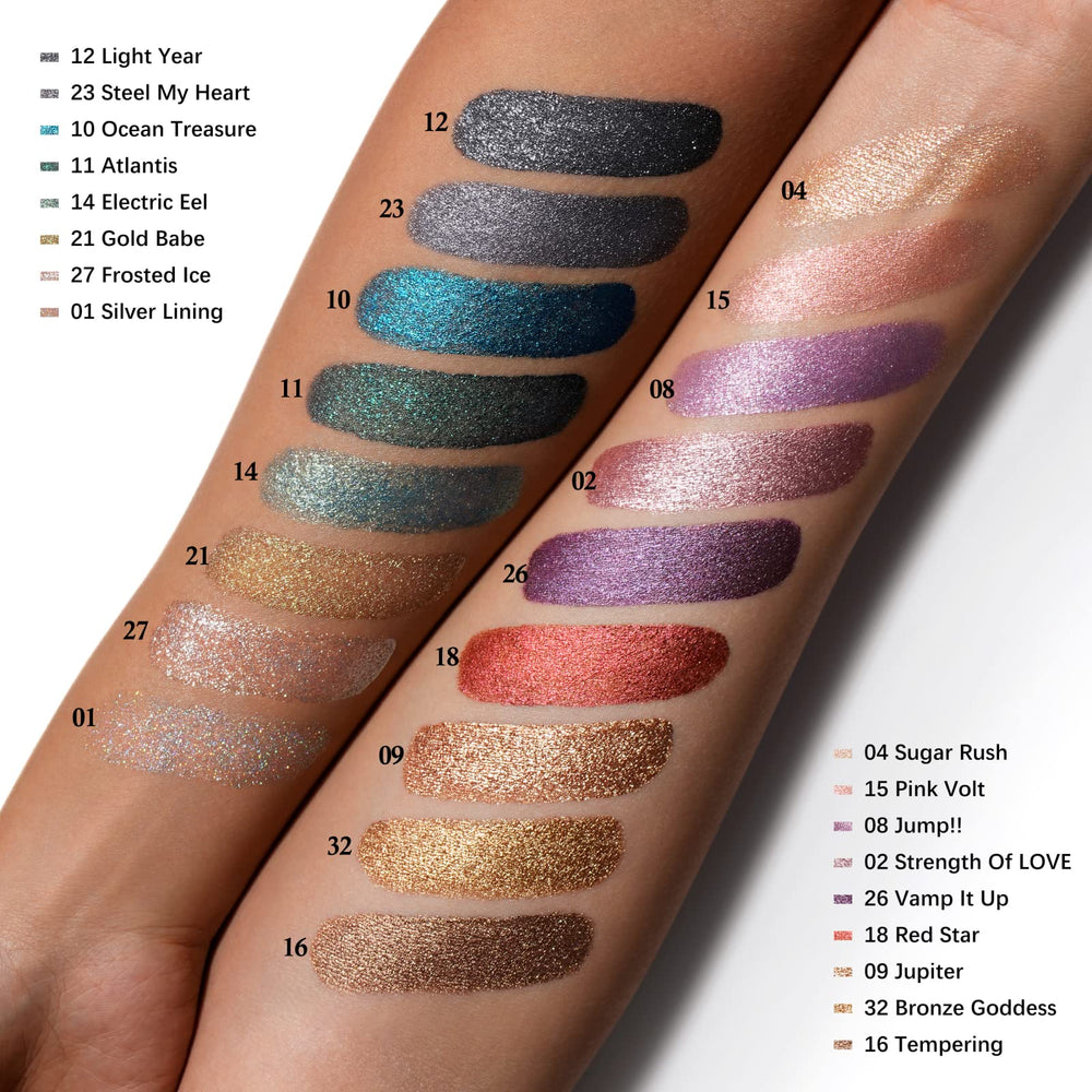 Oulac lifestyle evening makeup scene showing glamorous sparkle effect