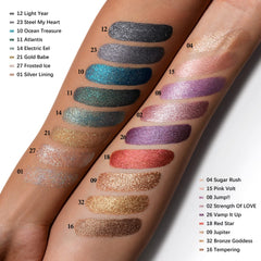 Oulac lifestyle evening makeup scene showing glamorous sparkle effect