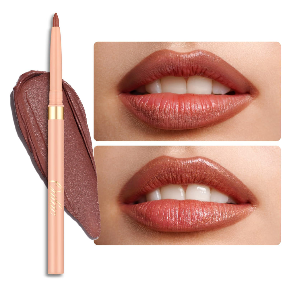 Oulac lipliner front packaging showing shade and compact benefit