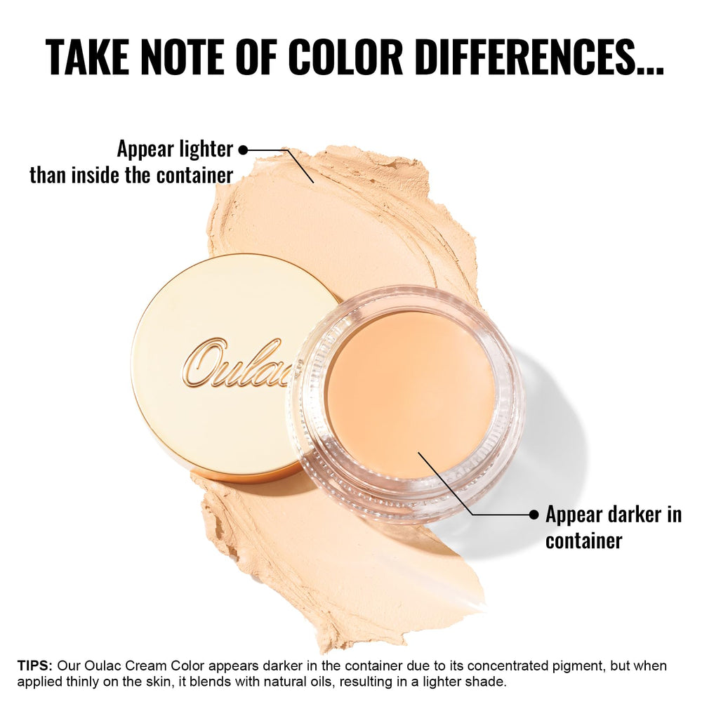 Oulac used as eyeliner showing defined matte line advantage
