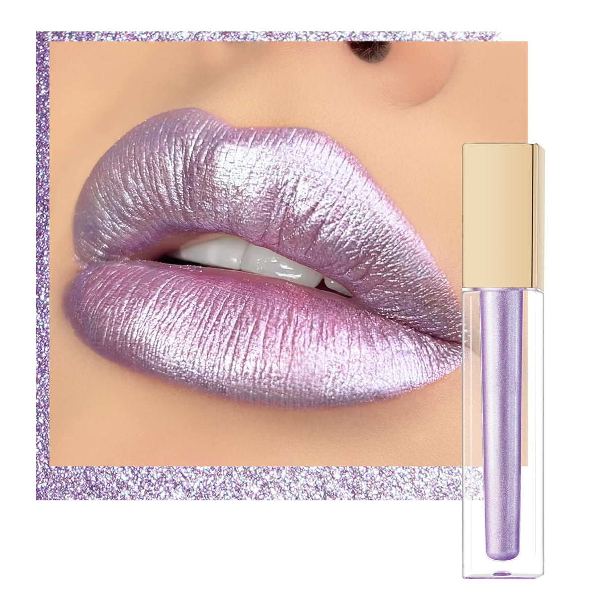 Oulac MD02 front packaging showing lavender metallic bottle and brand