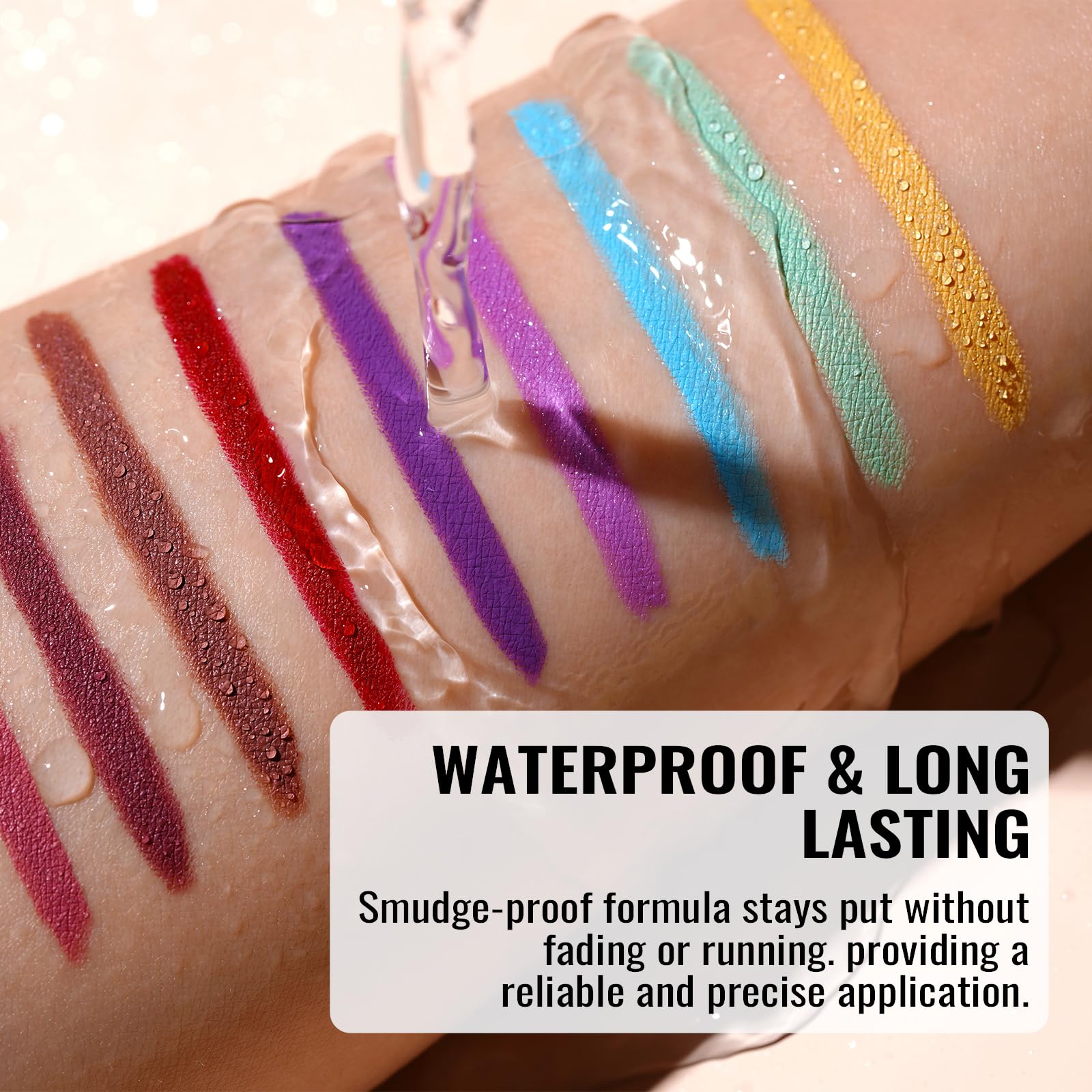 Oulac texture stroke on skin showing creamy pigment payoff benefit
