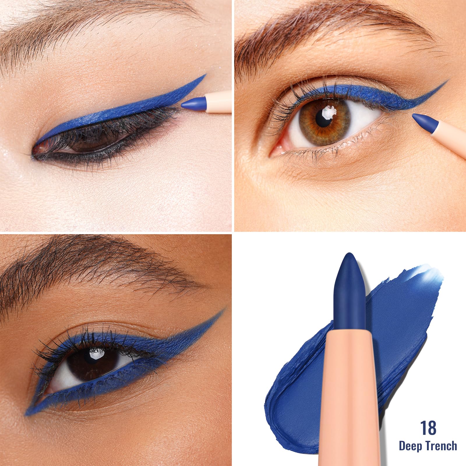 Oulac winged eyeliner lifestyle photo showing long-lasting wearable benefit