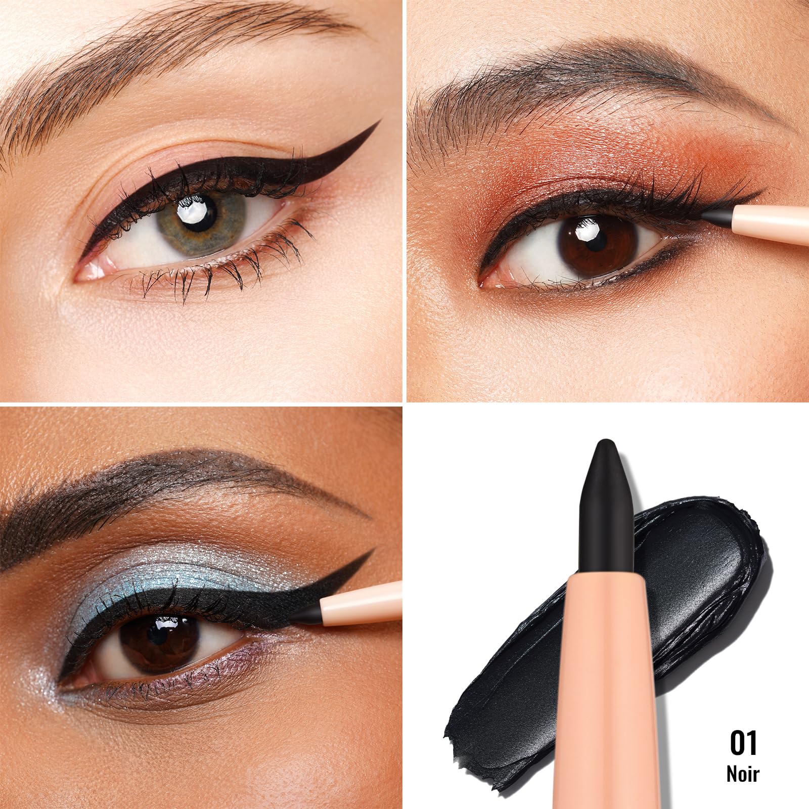Oulac applying eyeliner along lashline for even, tug‑free lines