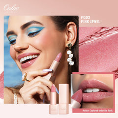 Oulac PG03 texture close-up revealing creamy shimmer and hydrating finish