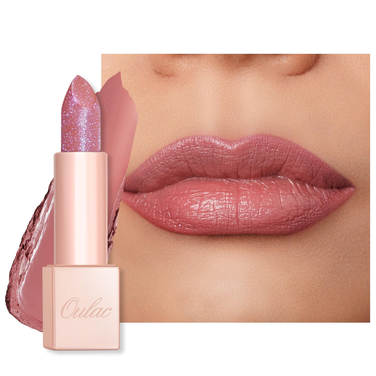 Oulac PG05 front view showing pearlescent pink shade and glossy finish
