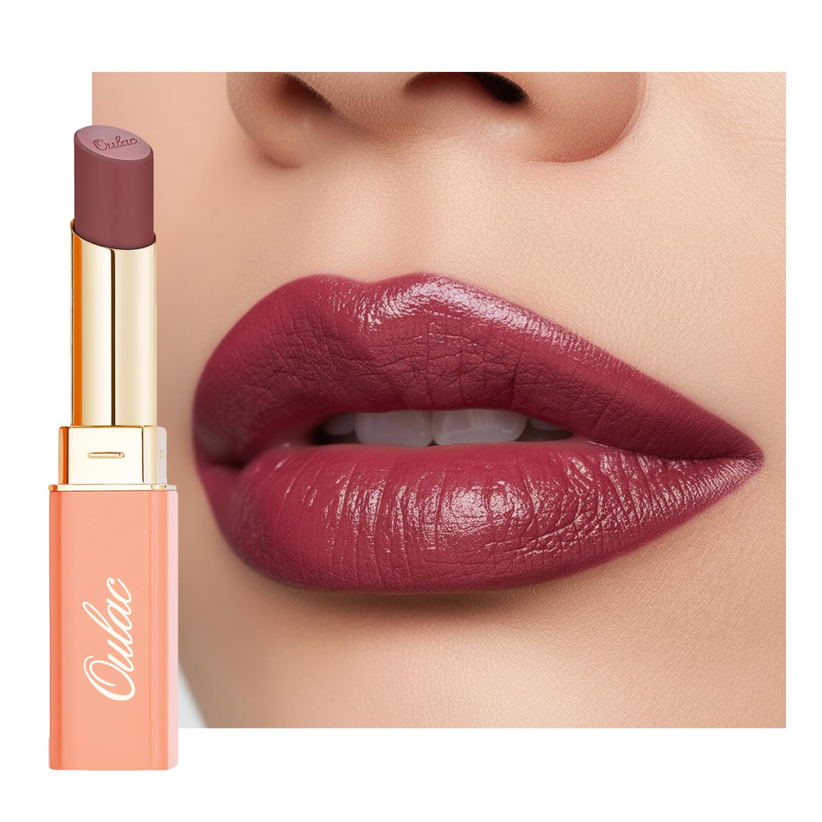 Oulac front packaging showing shade SG08 Bianca and benefits