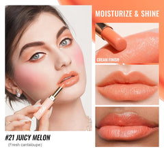 Oulac open stick texture swatch highlighting smooth, glossy application and spreadability