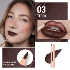 Oulac Teddy texture swatch showing creamy pigment and smooth application