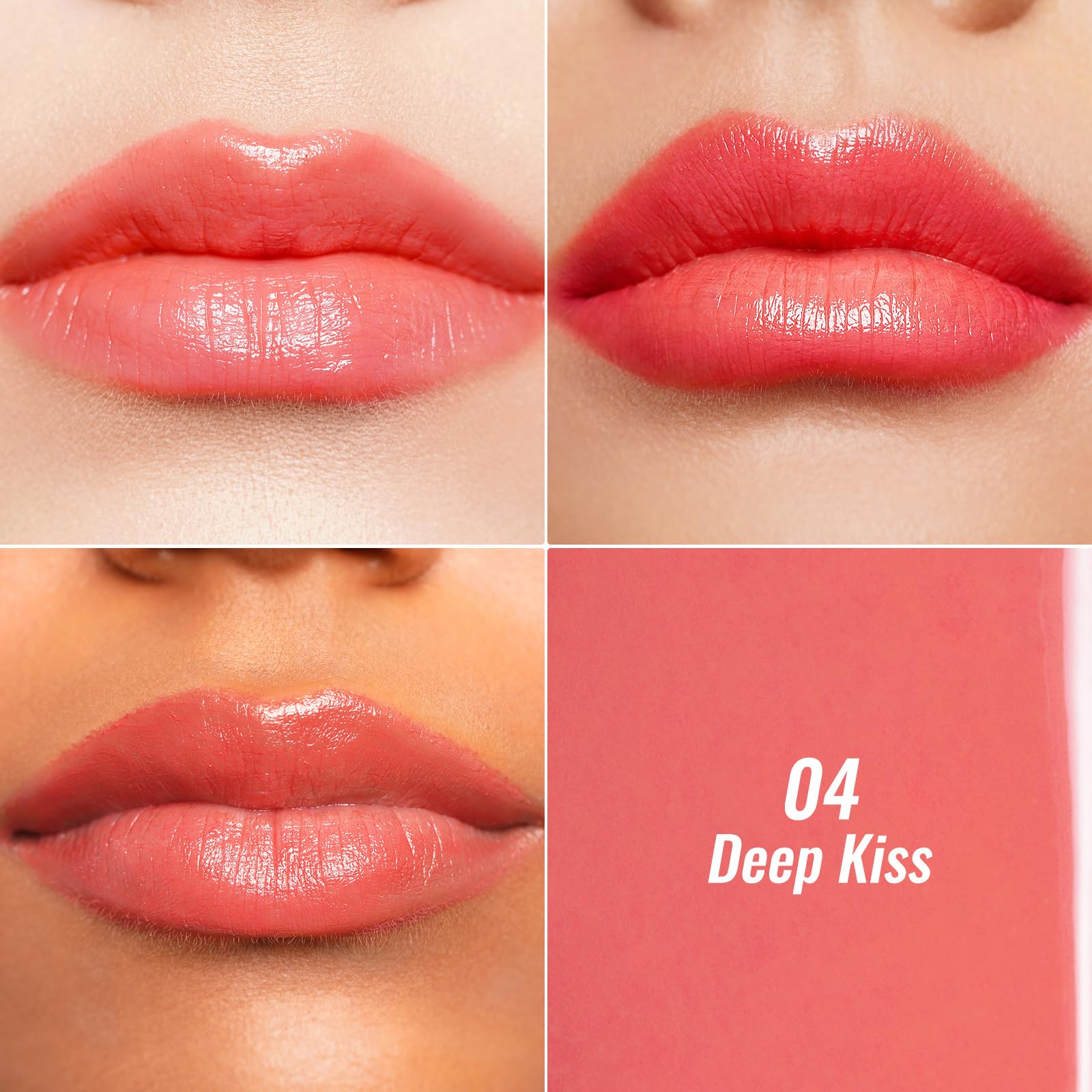 Oulac texture close-up showing glossy finish and moisturizing sheen