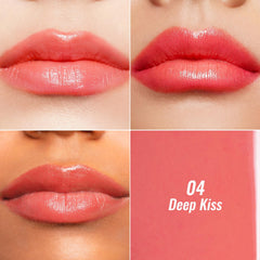Oulac texture close-up showing glossy finish and moisturizing sheen