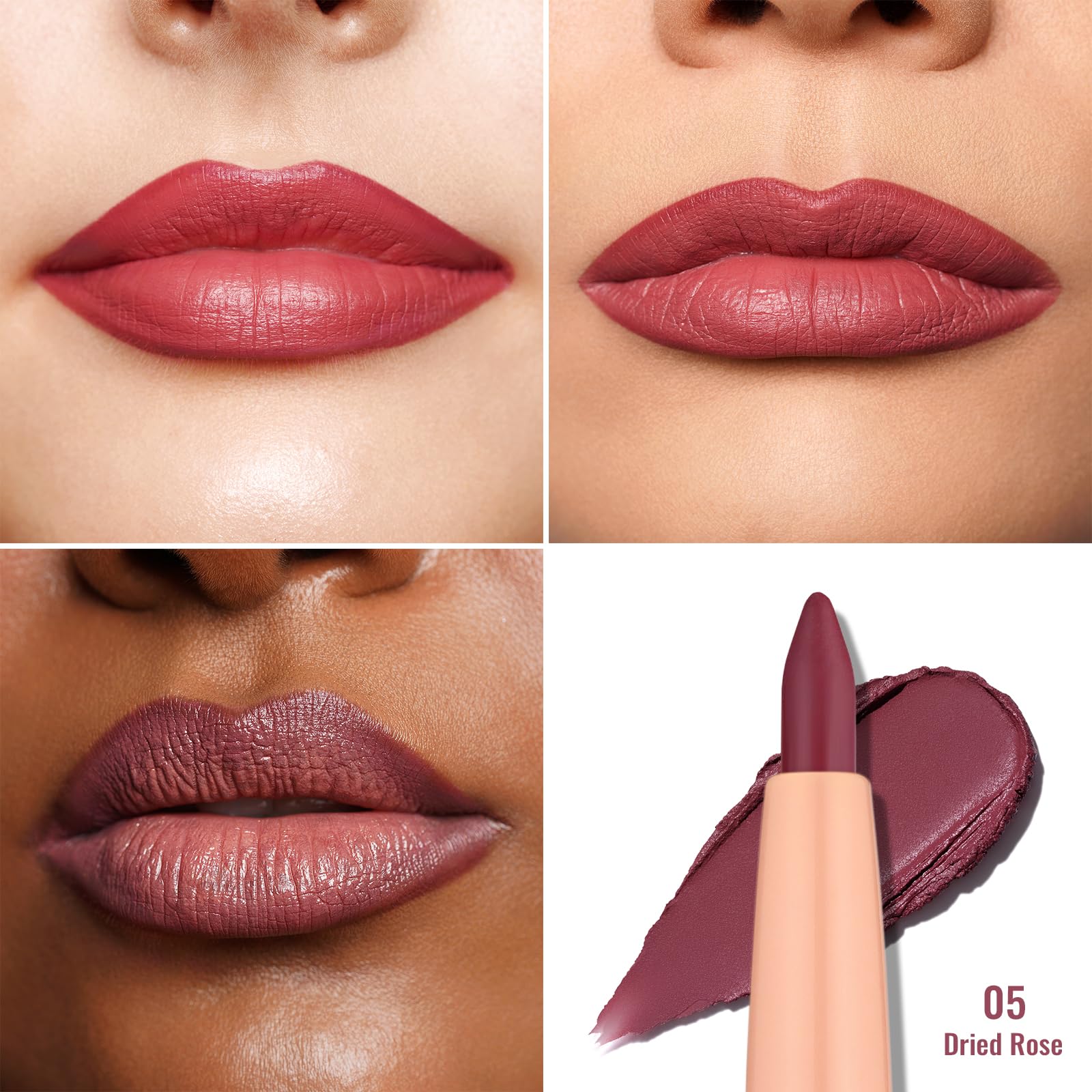 Oulac texture swatch on skin showing creamy glide and smooth matte finish