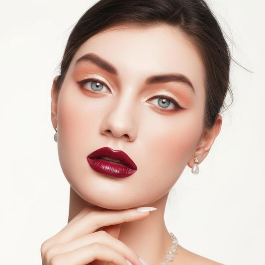 Oulac tube open revealing lipstick bullet and smooth tip for precise application