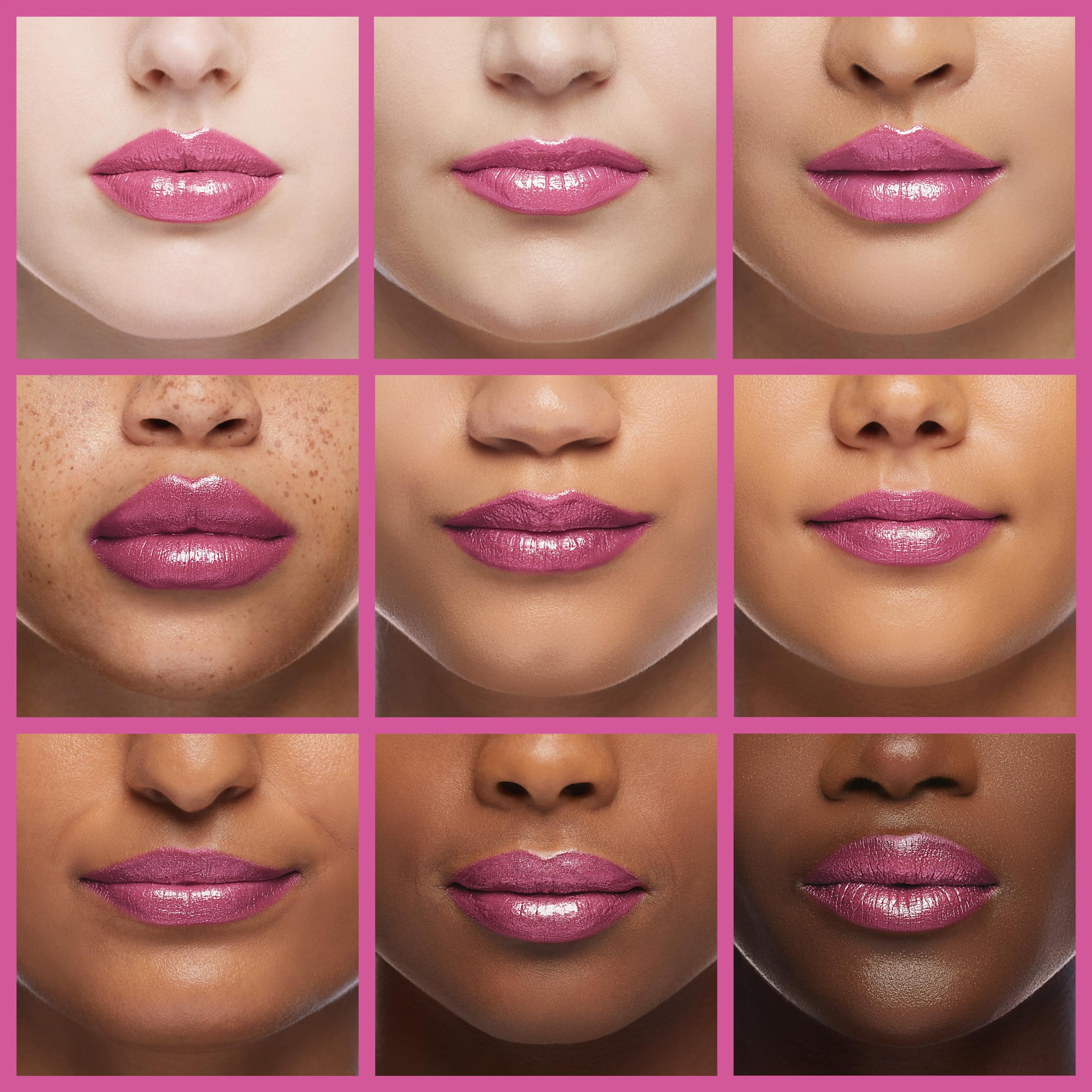 Oulac lipstick bullet close-up showing creamy metallic texture detail